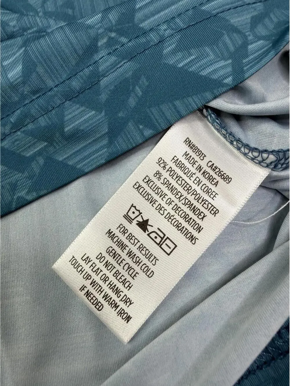 Robert Graham Performance Golf Polo Shirt Mens Medium Blue Hydros Geometric - Picture 11 of 12